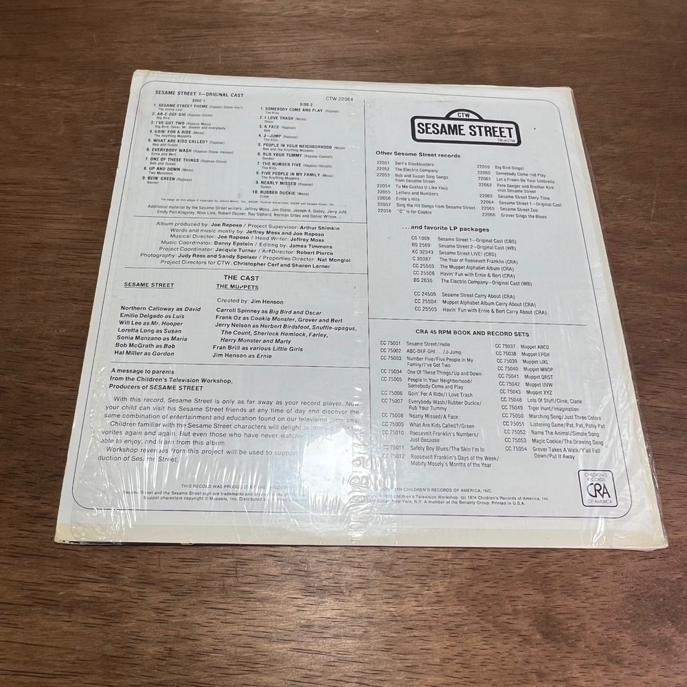 Sesame Street Vinyl Record Lot 3 LP Ernie & Bert Fever Original Cast Kidcore - Picture 12 of 16